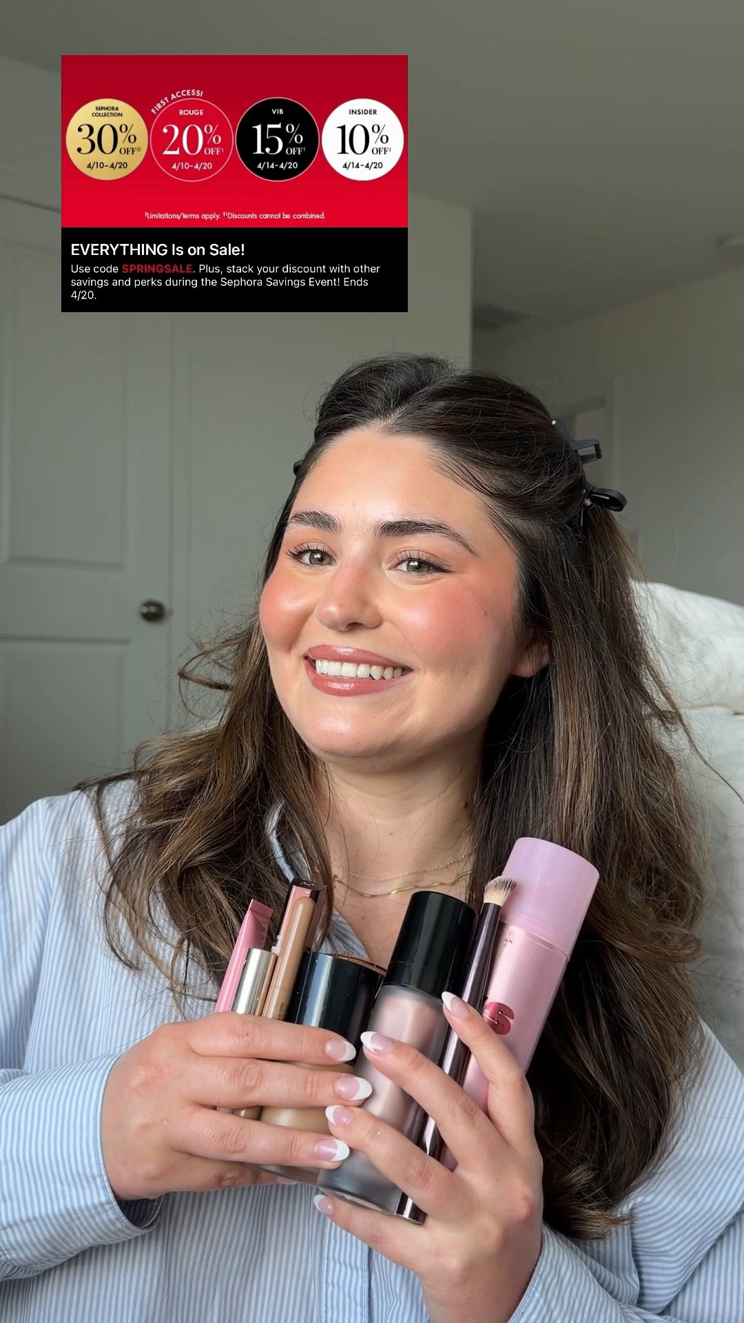 Sharing all my makeup favs in honor of the @sephora sale kicking off today (for Rouge)!!
Will link my entire routine and would love to
know what's in your cart! #sephorasale #makeuptutorial #makeuptok #BeautyTok #glowymakeup