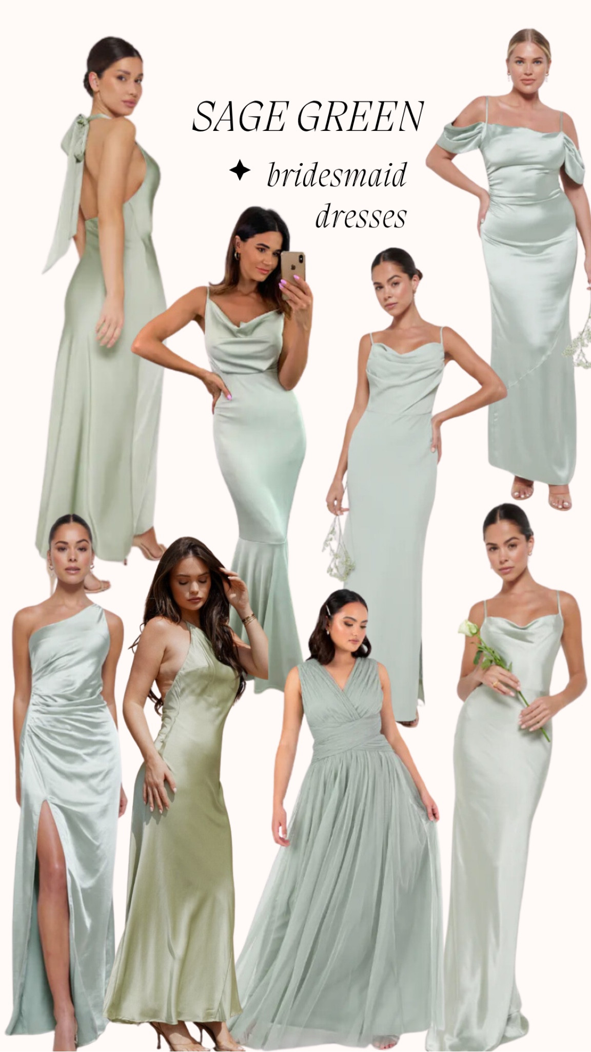 Sage green bridesmaid dresses 

#LTKwedding