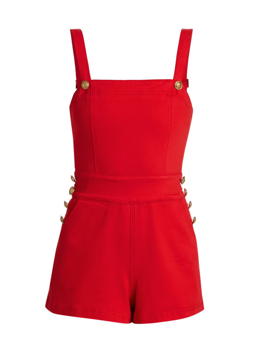 Vita Stretch Denim Romper | Saks Fifth Avenue