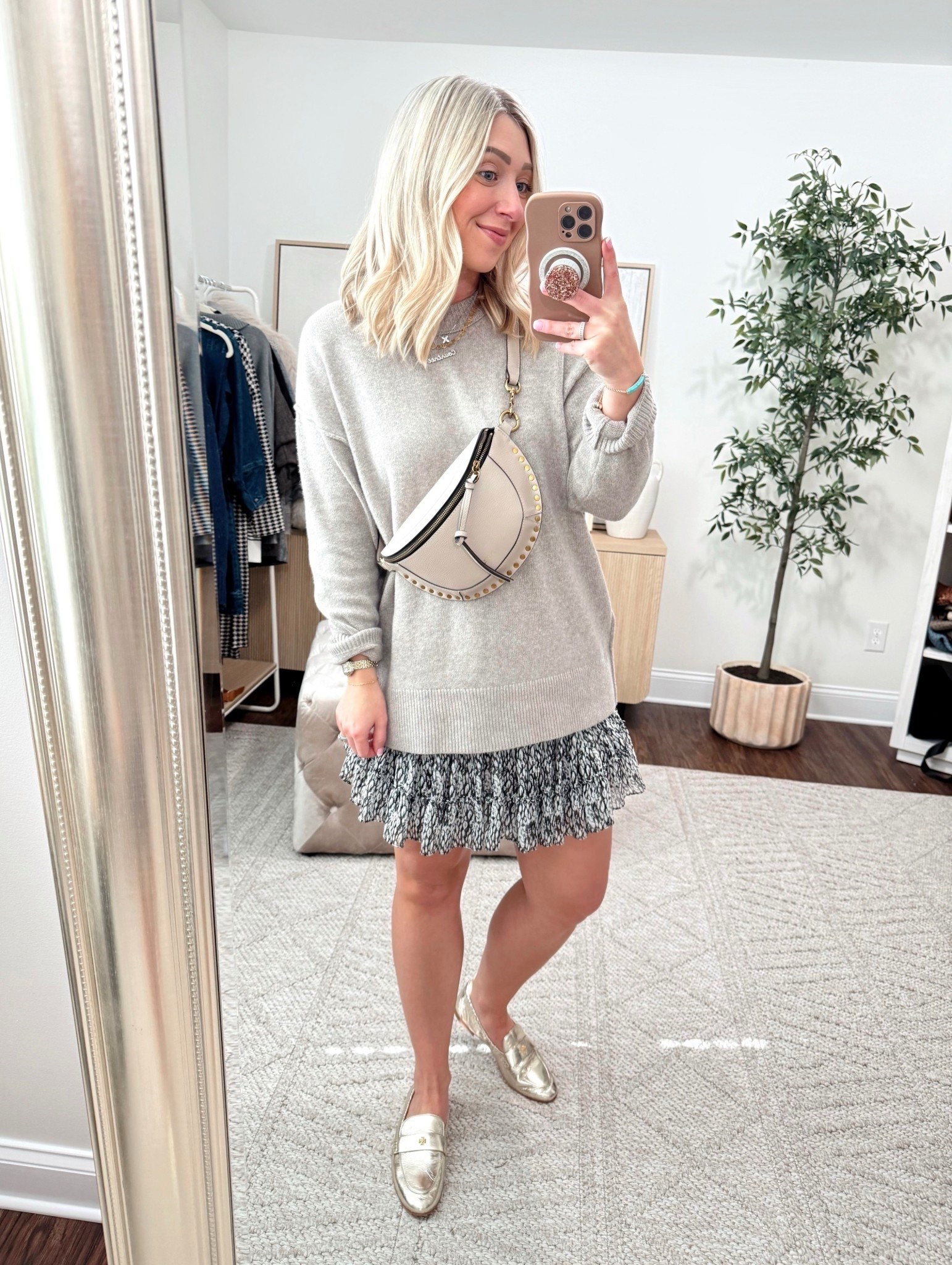 Lunch OOTD today! Sweater size small, Loafers if between sizes, size up 1/2 size! They’re EXTREMELY comfortable!

Tory Burch, loafers, holiday outfits, neutral sweaters 

#LTKGiftGuide #LTKHoliday #LTKFindsUnder100