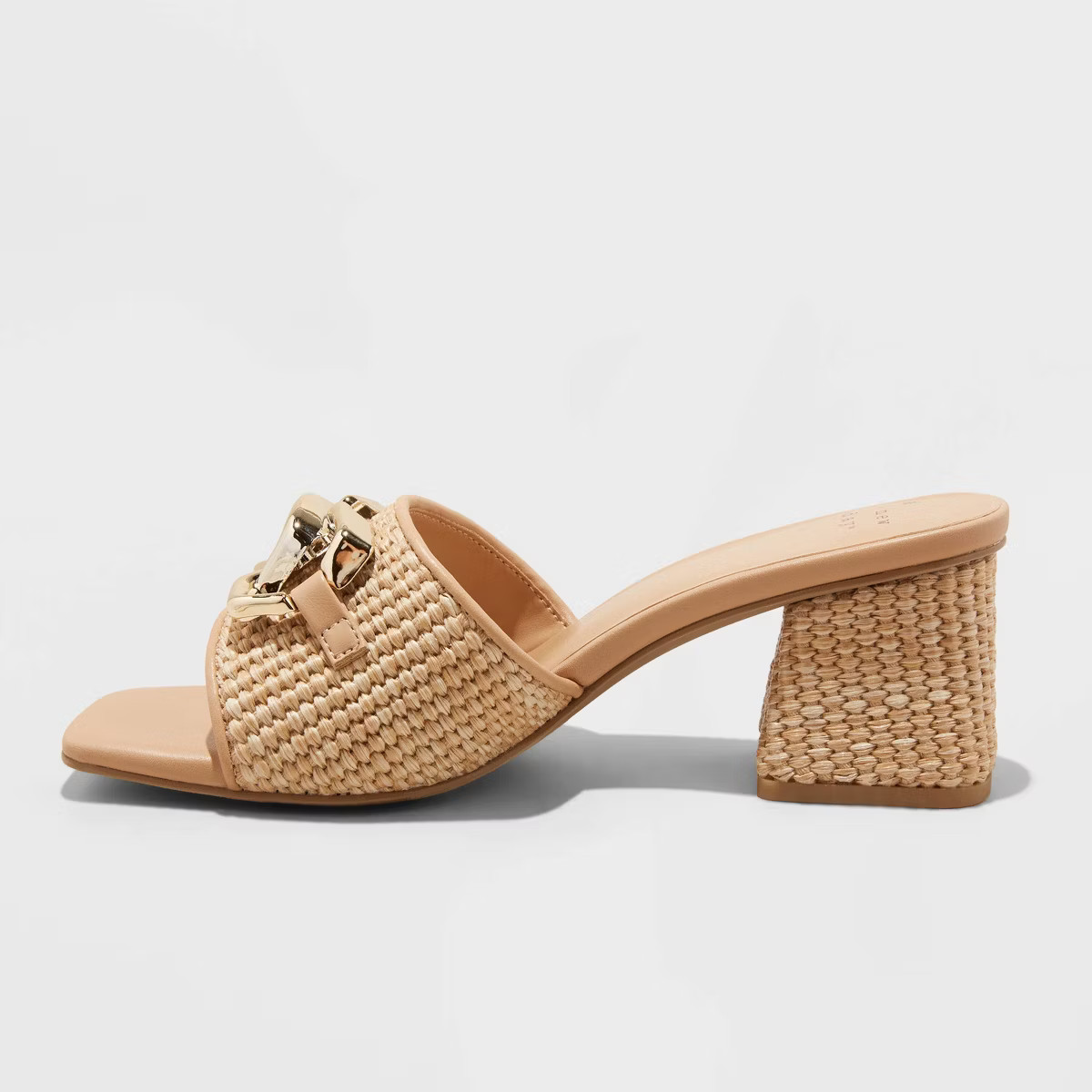 Women's Fauna Raffia Mule Heels - A New Day™ | Target