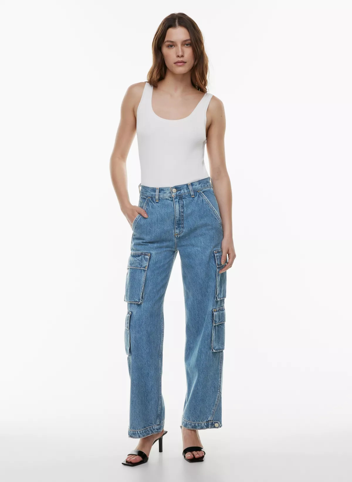 THE '90S MILLIE HI-RISE CARGO JEAN | Aritzia