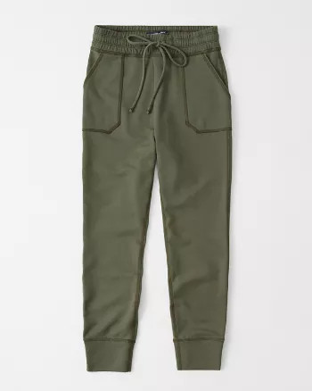 Abercrombie & Fitch Womens Fleece Leggings in Olive Green - Size S | Abercrombie & Fitch US & UK