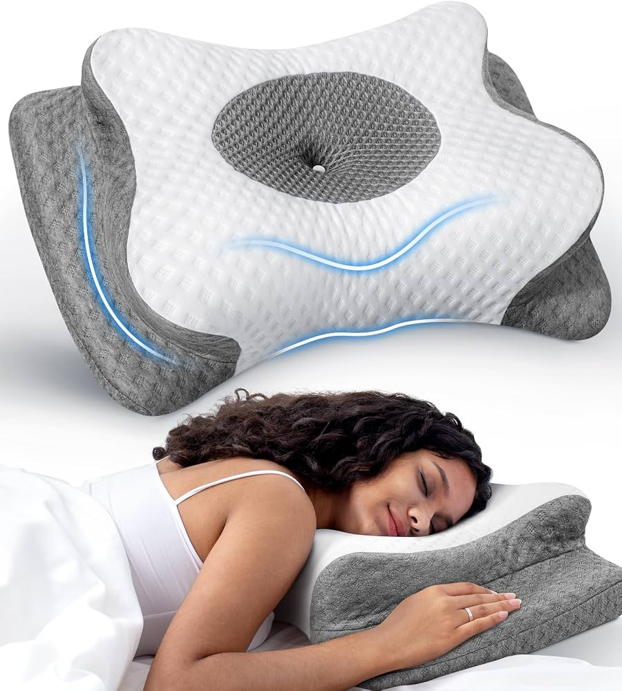 No More Aches Neck Pillow for Pain Relief, Adjustable Cervical Support with Armrest, Odorless Erg... | Amazon (US)