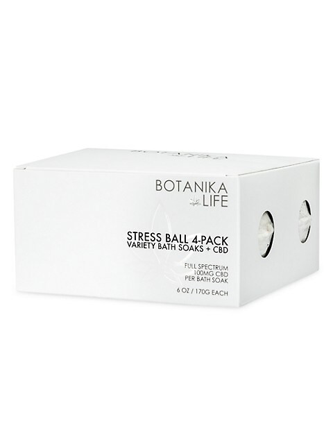 Botanika Life Wellness Stress Ball 4-Piece Bath Soak Set | Saks Fifth Avenue