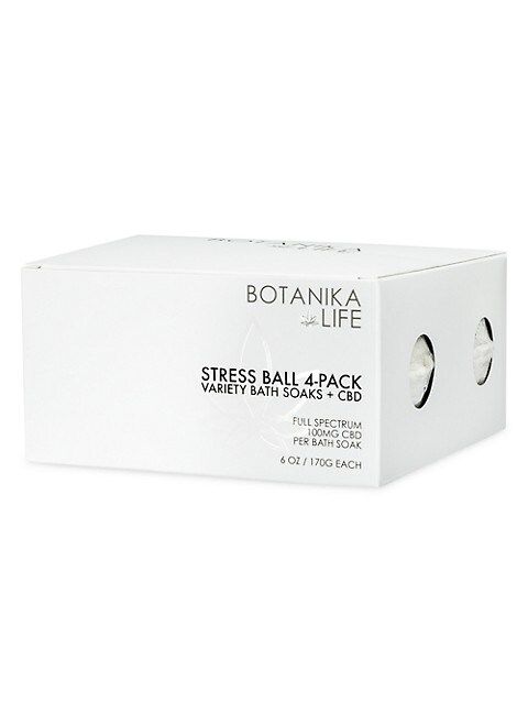 Botanika Life Wellness Stress Ball 4-Piece Bath Soak Set | Saks Fifth Avenue