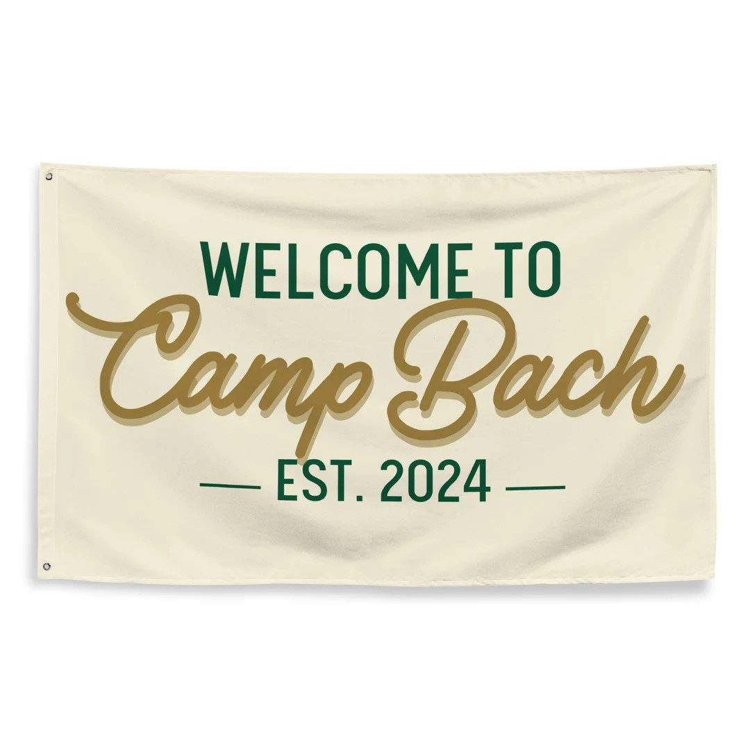 Camp Bach Flag for Camp-themed Bachelorette Party CAMP BACH - Etsy | Etsy (US)