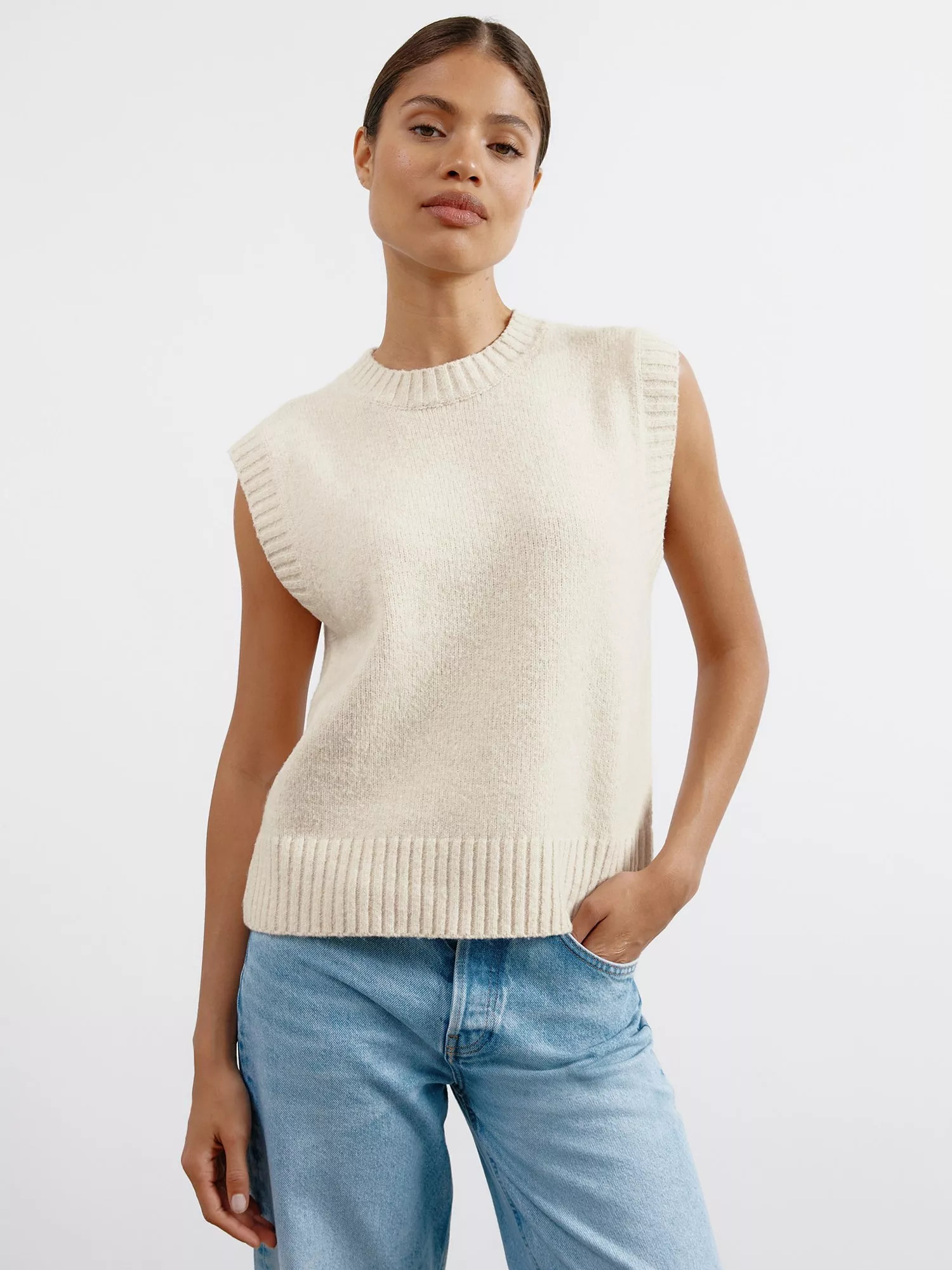 AlbarayCosy Tank, Cream, 18 | John Lewis (UK)