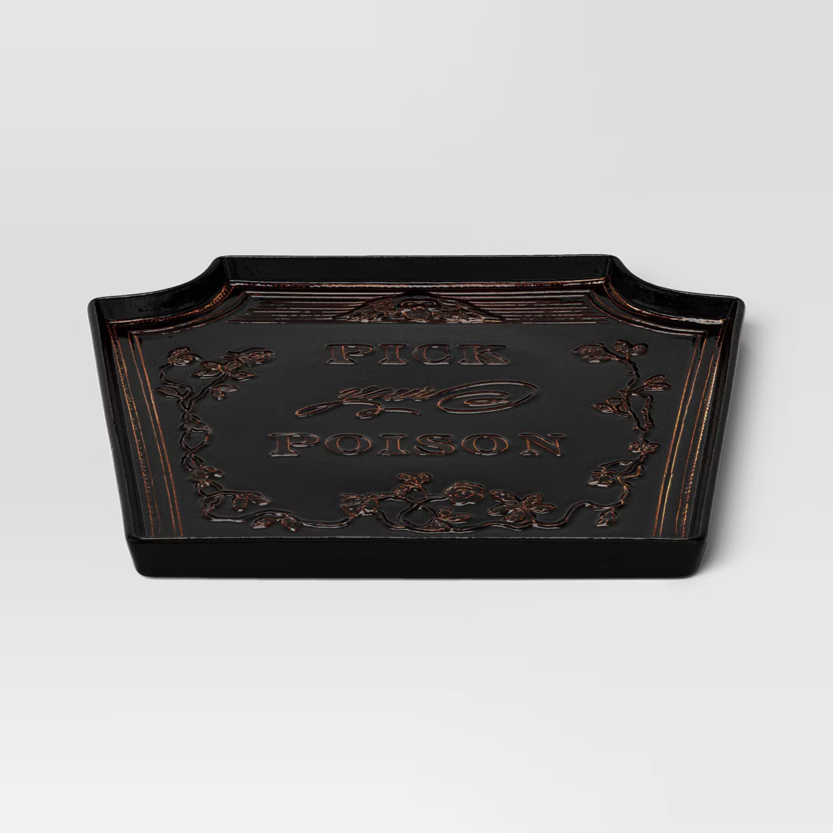 12.75" Stoneware Serving Platter Black - Threshold™ | Target