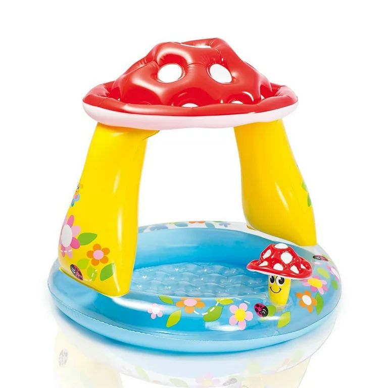 Intex Inflatable Mushroom Water Play Center Kiddie Baby Swimming Pool Ages 1-3 | Walmart (US)