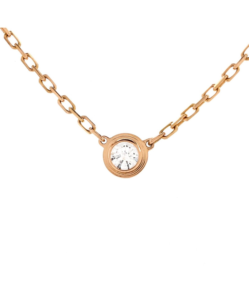 Pre-Owned Cartier Cartier D'Amour Pendant Necklace 18K Rose Gold with Diamond | Bloomingdale's (US)