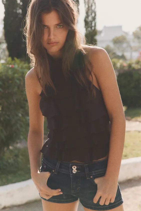 GEORGETTE HALTER TOP | Zara DE