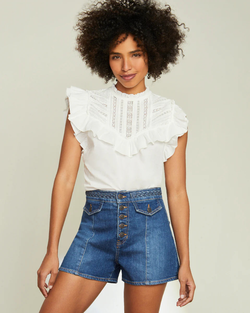 Tamsyn Ruffled Top | Veronica Beard