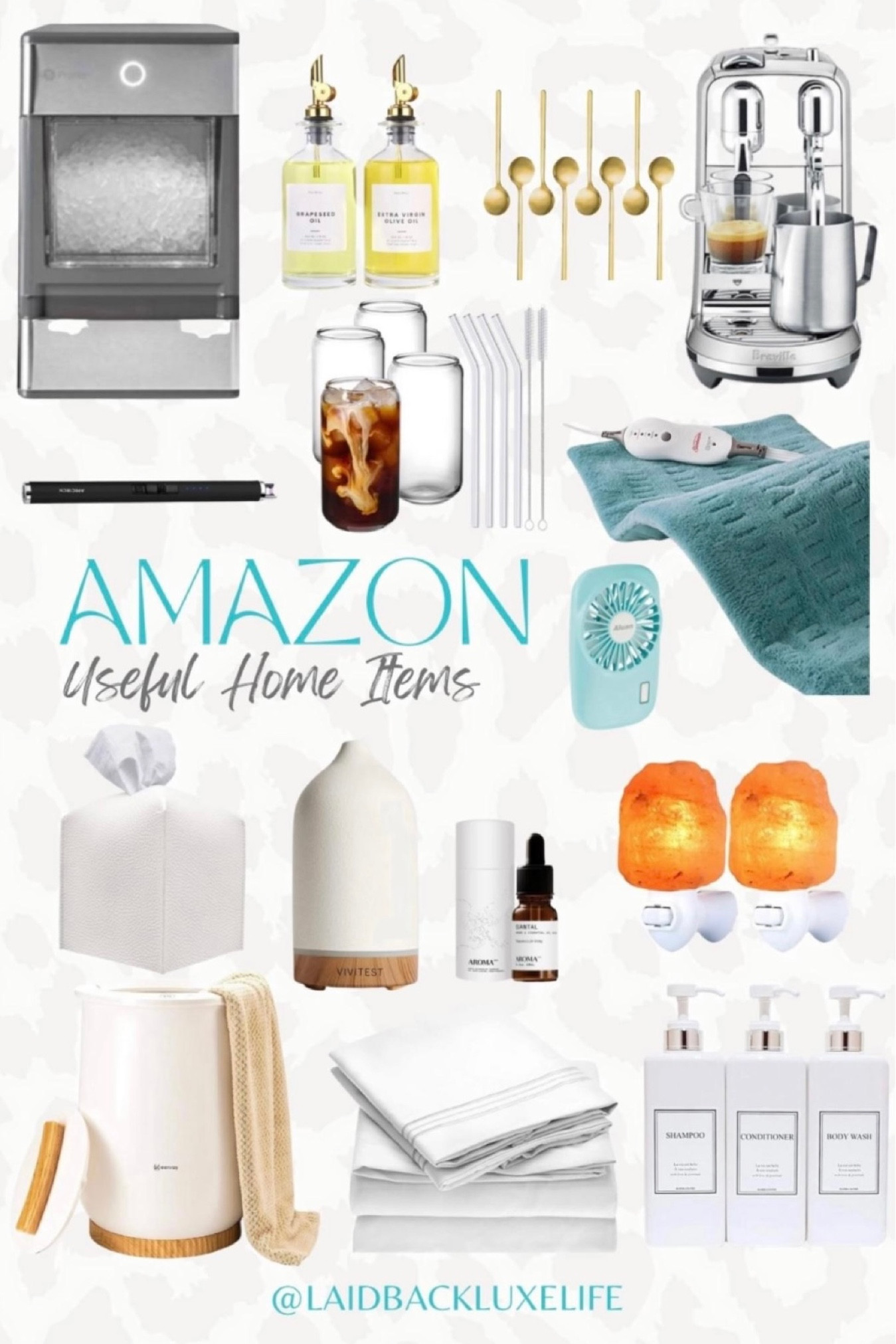 Amazon home, useful items, home decor, accessories, kitchen, bathroom, bedroom, neutral decor, ice nugget maker, espresso machine, best heating pad, Amazon finds, diffuser, Santal, aesthetics, faux leather tissue box holder, best sheets, oil dispenser, bathroom decor, handheld fan great for drying makeup, iced coffee glasses, coffee spoons, towel warmer, luxe gifts @amazon #LaidbackLuxeLife

Follow me for more fashion finds, beauty faves, lifestyle, home decor, sales and more! So glad you’re here!! XO, Karma

#LTKstyletip #LTKhome #LTKfindsunder50