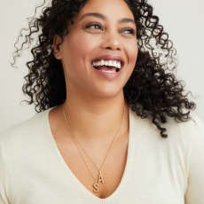 Bold Letter Pendant Necklace - $140 | Mejuri (Global)