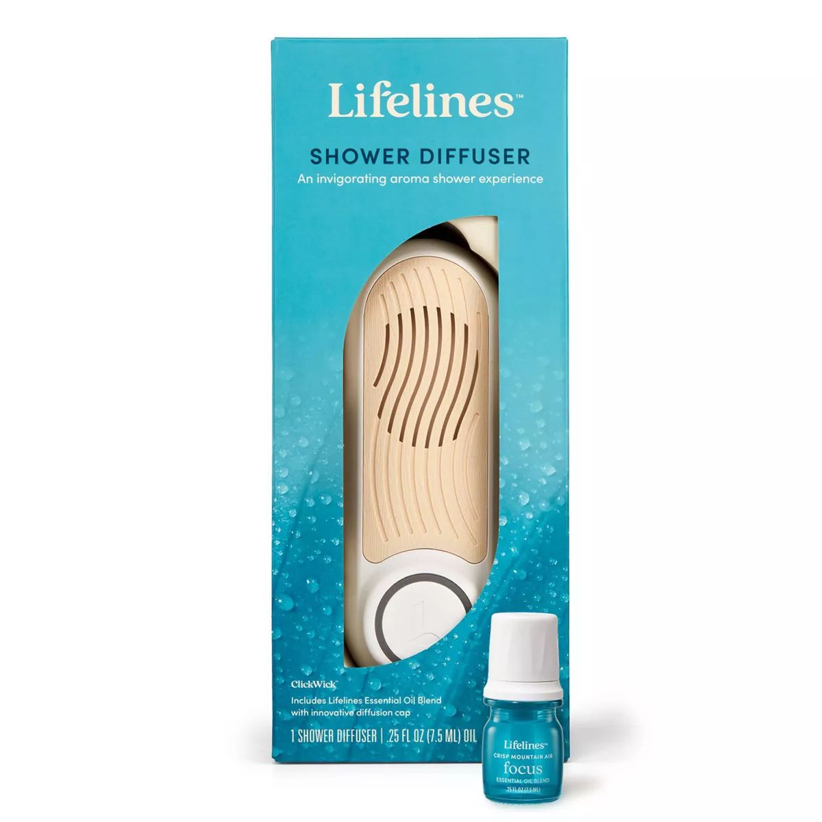 Shower Diffuser plus Essential Oil Blend - Lifelines | Target