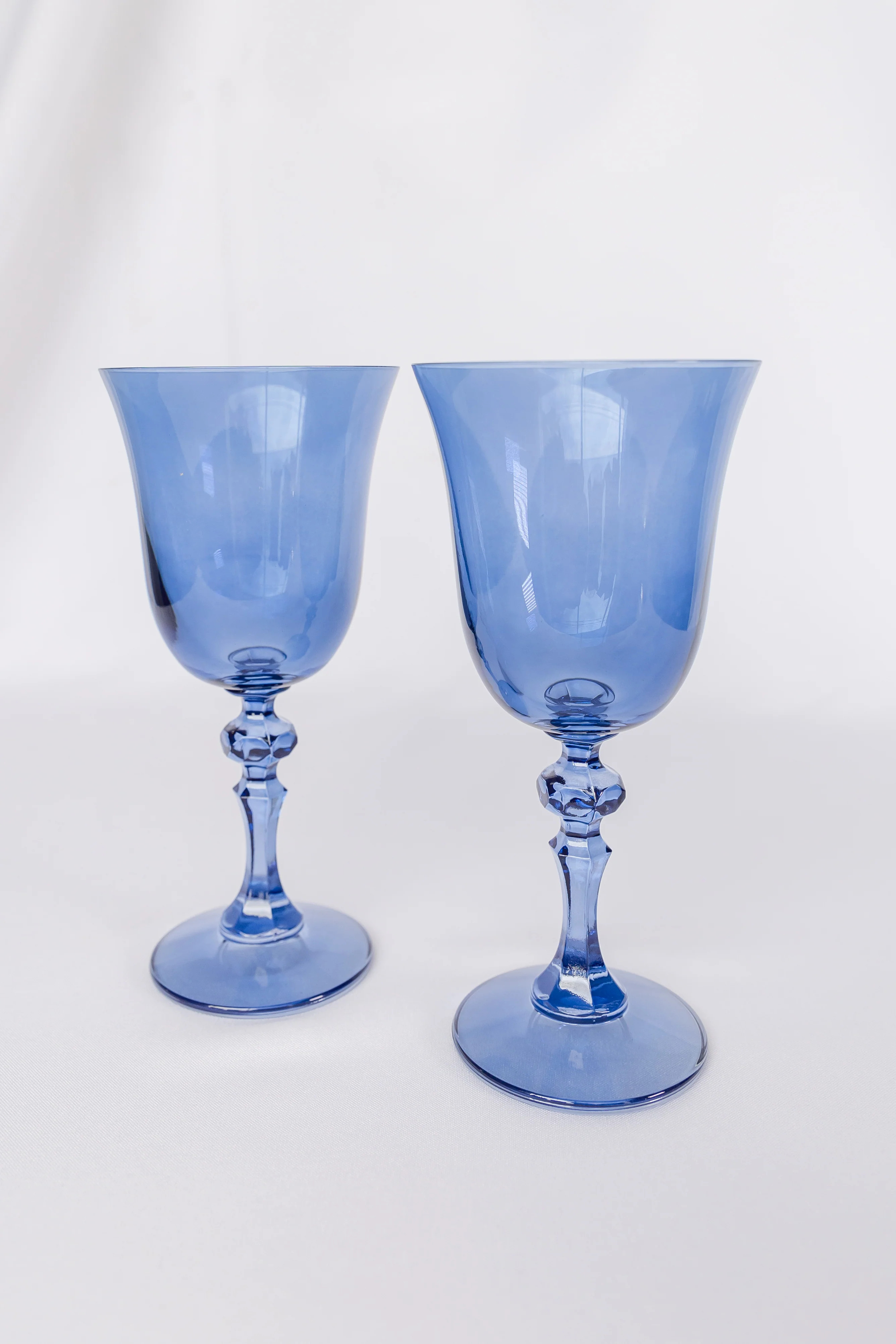 Estelle Colored Regal Goblet - Set of 2 {Cobalt Blue} | Estelle Colored Glass
