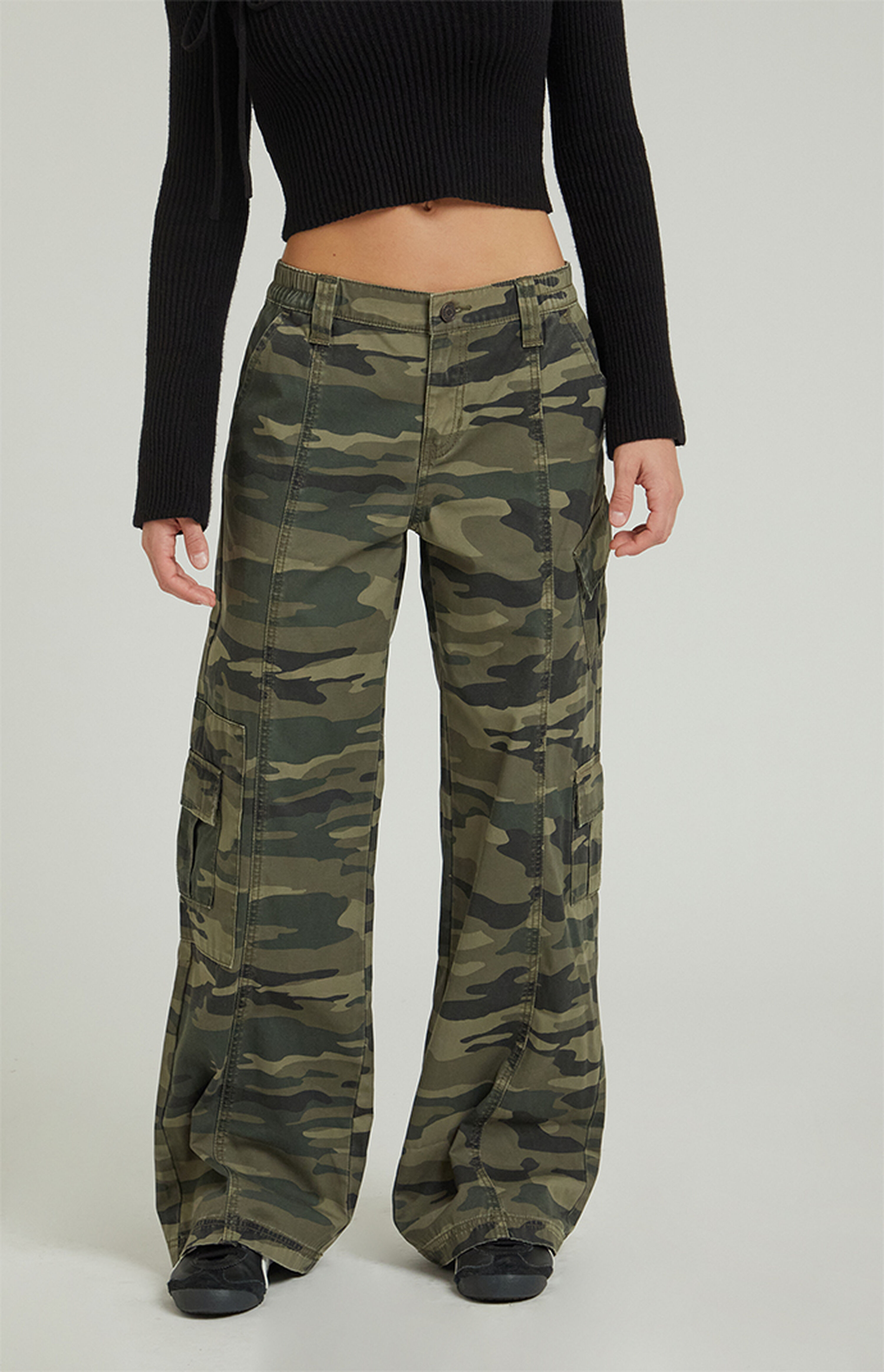 PacSun Camouflage Lightweight Low Rise Baggy Pants | PacSun