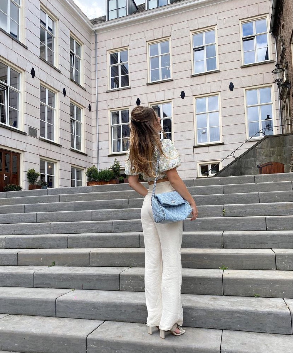 Linen pants denim bag heels sandals summer outfit 

#LTKFind #LTKshoecrush #LTKSeasonal