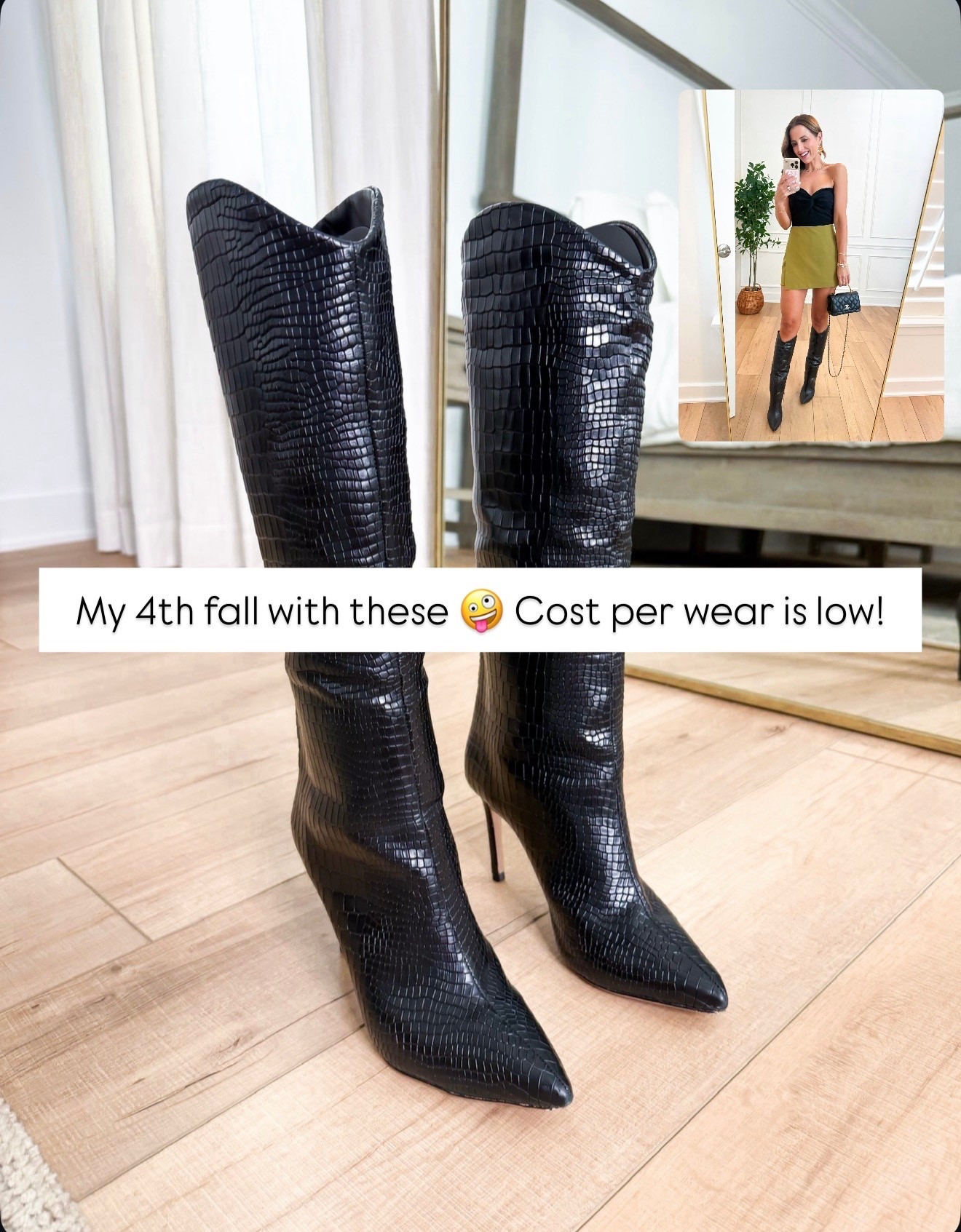 I love these knee high boots - my 4th fall with these! I went up half a size! Fall outfits. Fall style. Date night outfit. Party outfit. These cut below the knee and I am 5’3!

#LTKootd #LTKWedding #LTKTravel