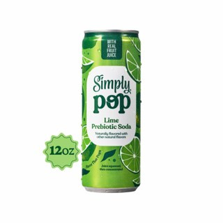 Simply POP Lime Prebiotic Soda Can | Kroger