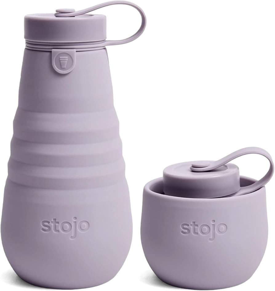 Amazon.com: STOJO Collapsible Water Bottle – Lilac Purple, 20oz / 592ml - Leak-Proof Reusable S... | Amazon (US)