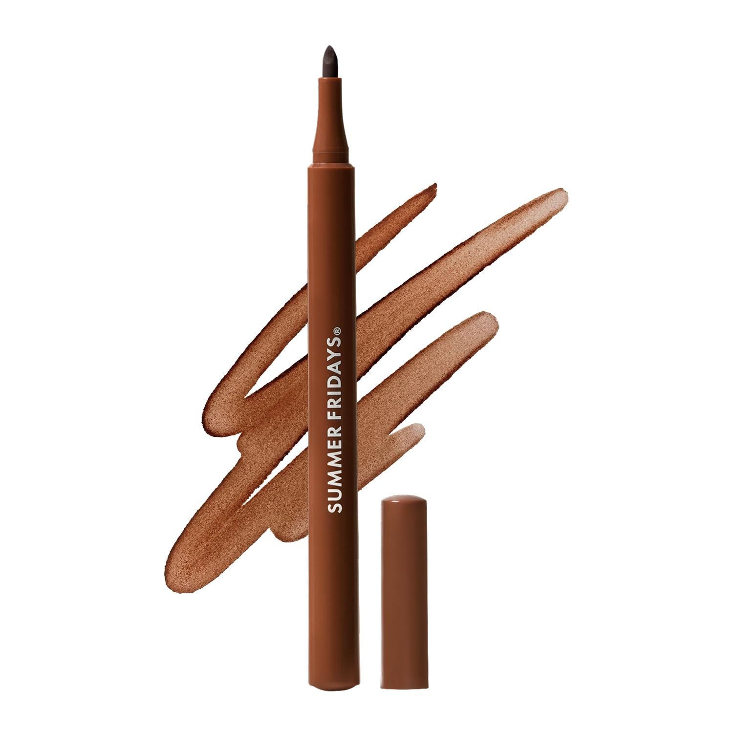 Summer Fridays Flushed Lip Stain Liner, 12hr Wear & Transfer-Proof, Mocha | Amazon (US)