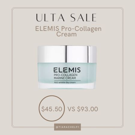 ELEMIS pro-collagen marine cream included in the Ulta Beauty Sale! 

#LTKsalealert #LTKFind #LTKbeauty