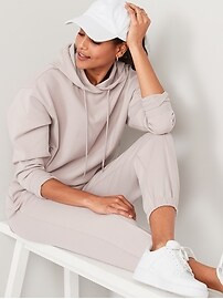 High-Waisted Dynamic Fleece Pintucked Sweatpants for Women | Old Navy (US)