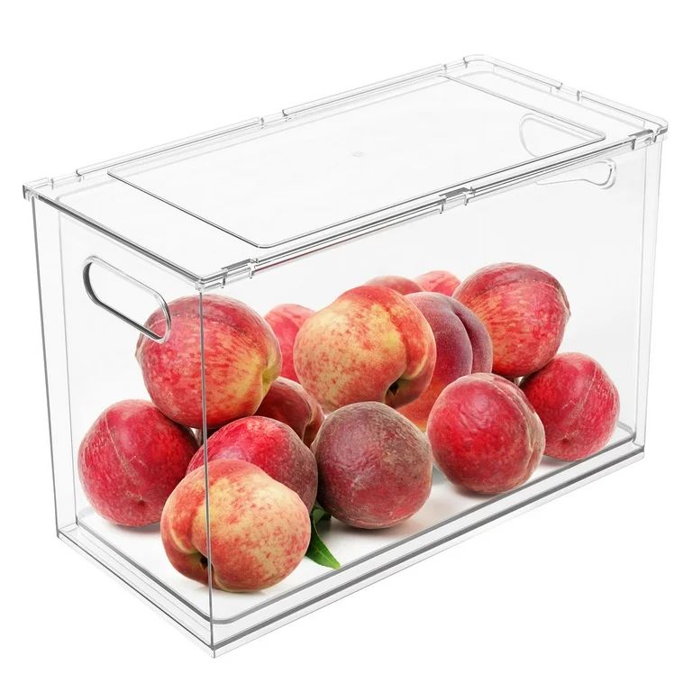 Loobuu Refrigerator Organizer Bins with Pull-out Drawer, Drawable Clear Fridge Drawer Organizer w... | Walmart (US)