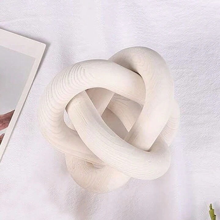 1 Pieza Decoración De Guirnalda De Círculo De Madera, 3 Anillos, Diámetro De 6 Pulgadas, Mader... | SHEIN