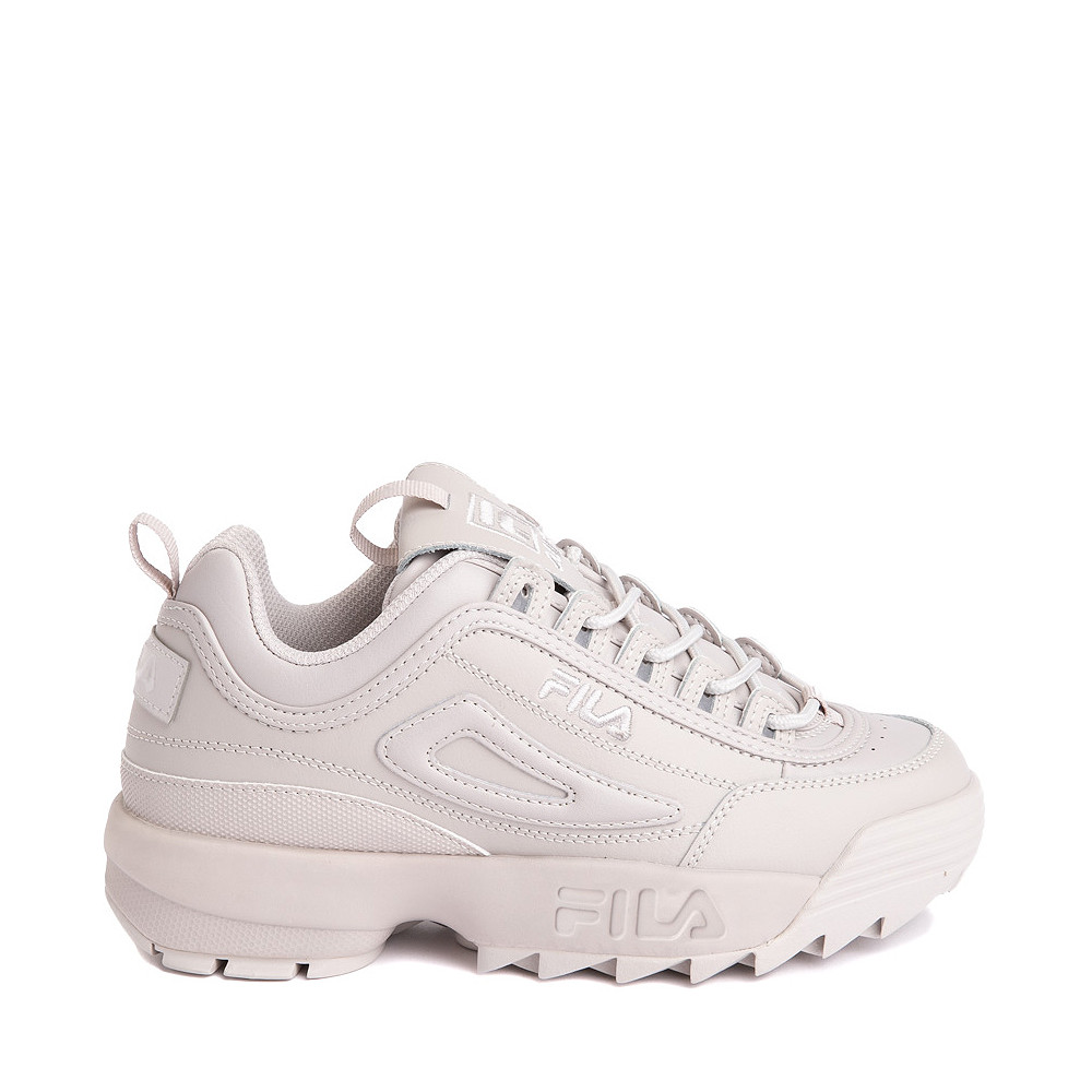 Womens Fila Disruptor 2 Premium Athletic Shoe - Silver Gray Monochrome | Journeys