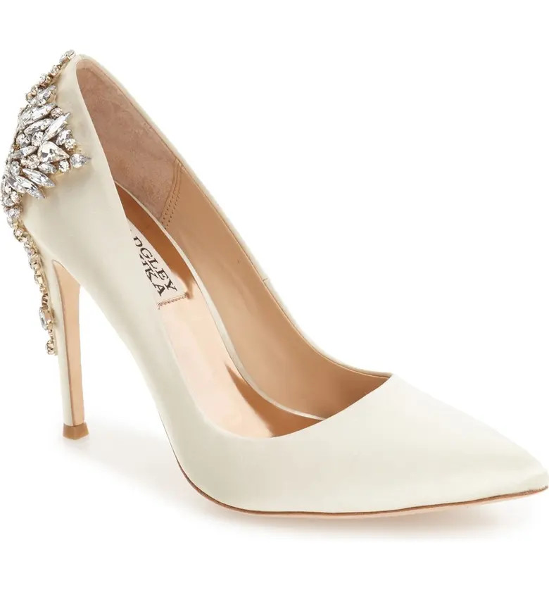 Badgley Mischka 'Gorgeous' Crystal Embellished Pointy Toe Pump | Nordstrom