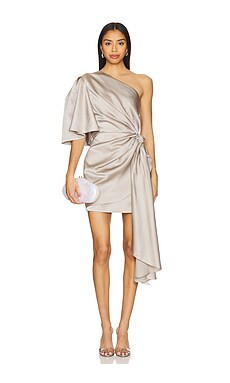 SOLACE London Marcie Mini Dress in Pewter from Revolve.com | Revolve Clothing (Global)
