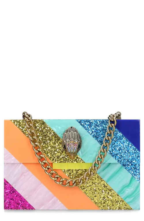 Kurt Geiger London Kensington Embellished Clutch in Open Miscellaneous at Nordstrom | Nordstrom