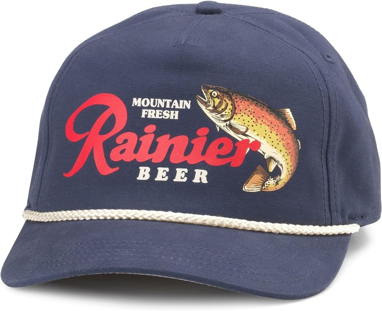 AMERICAN NEEDLE Pabst Blue Ribbon Beer Football League Roscoe Adjustable Snapback Baseball Hat | Amazon (US)