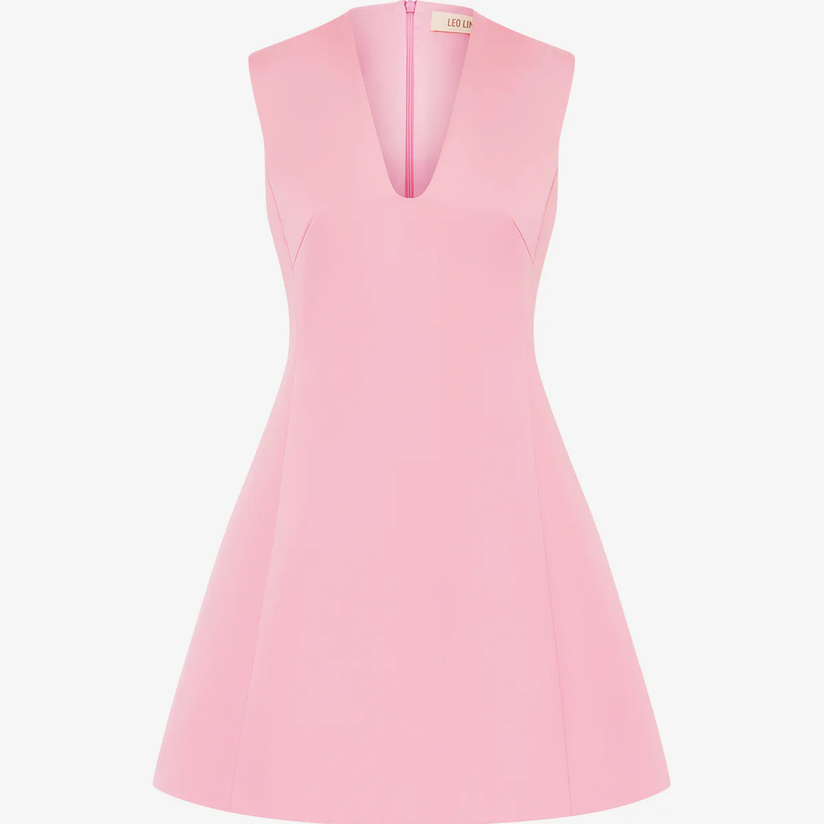 Briana V Neck Mini Dress - Flamingo | LEO LIN US