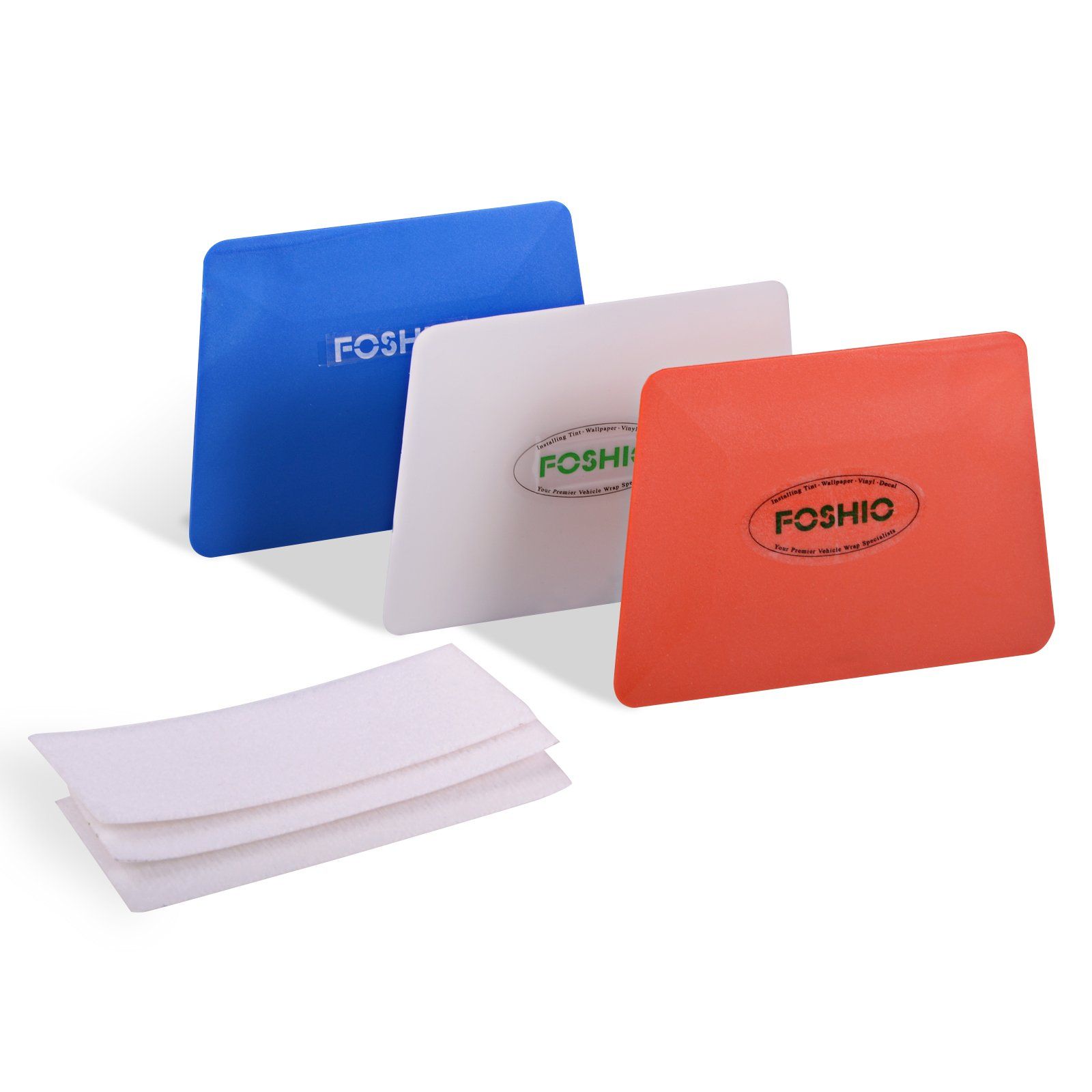 FOSHIO Vinyl Installing Tool Set Include White Hard Card, 4" Blue and Red Soft Card Style Edge Squee | Amazon (US)