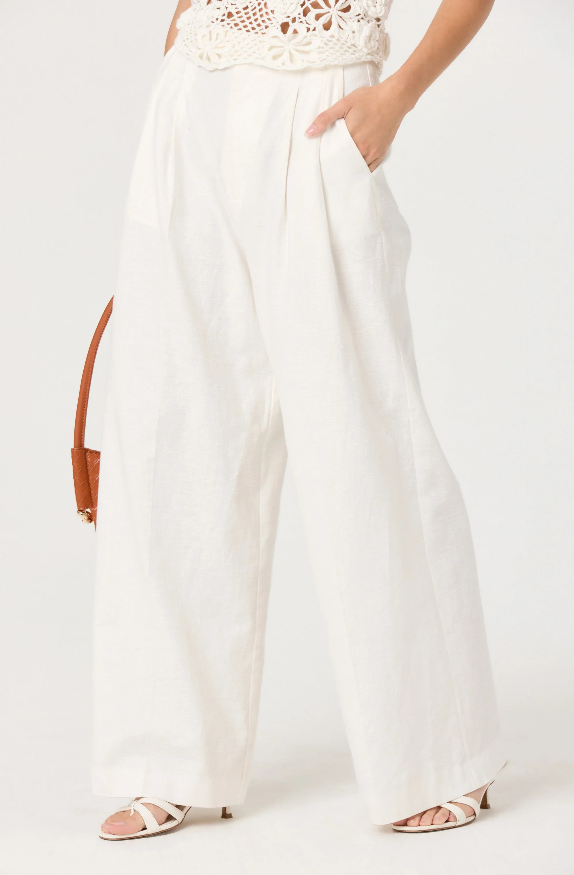 Milani Linen-Blend Trouser Pants | ASTR The Label (US)