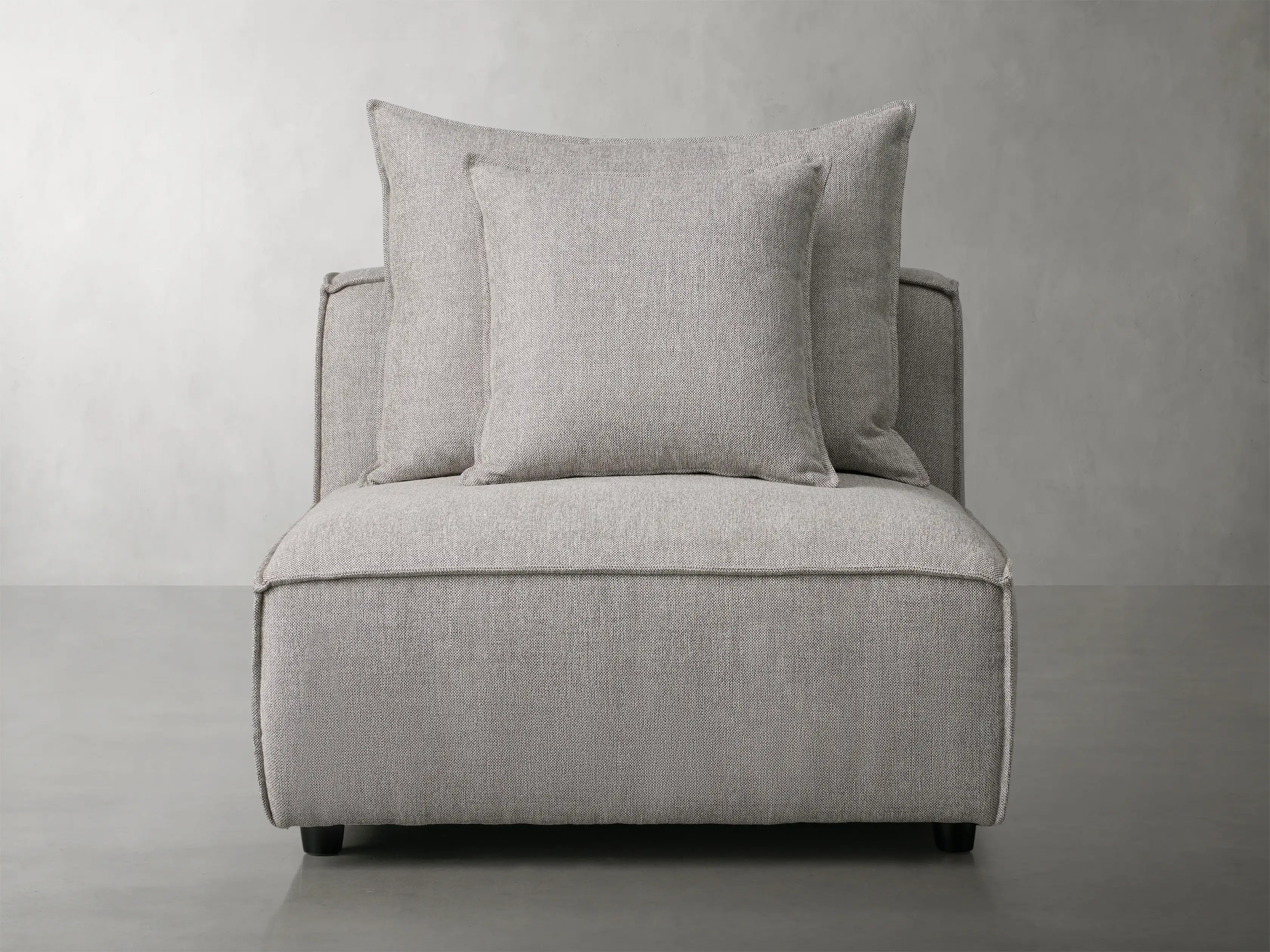 Coburn Armless Chair in Wiley Slate | Arhaus