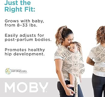 Moby Wrap Baby Carrier | Featherknit | Baby Wrap Carrier for Newborns & Infants | Baby Gift | Kee... | Amazon (US)
