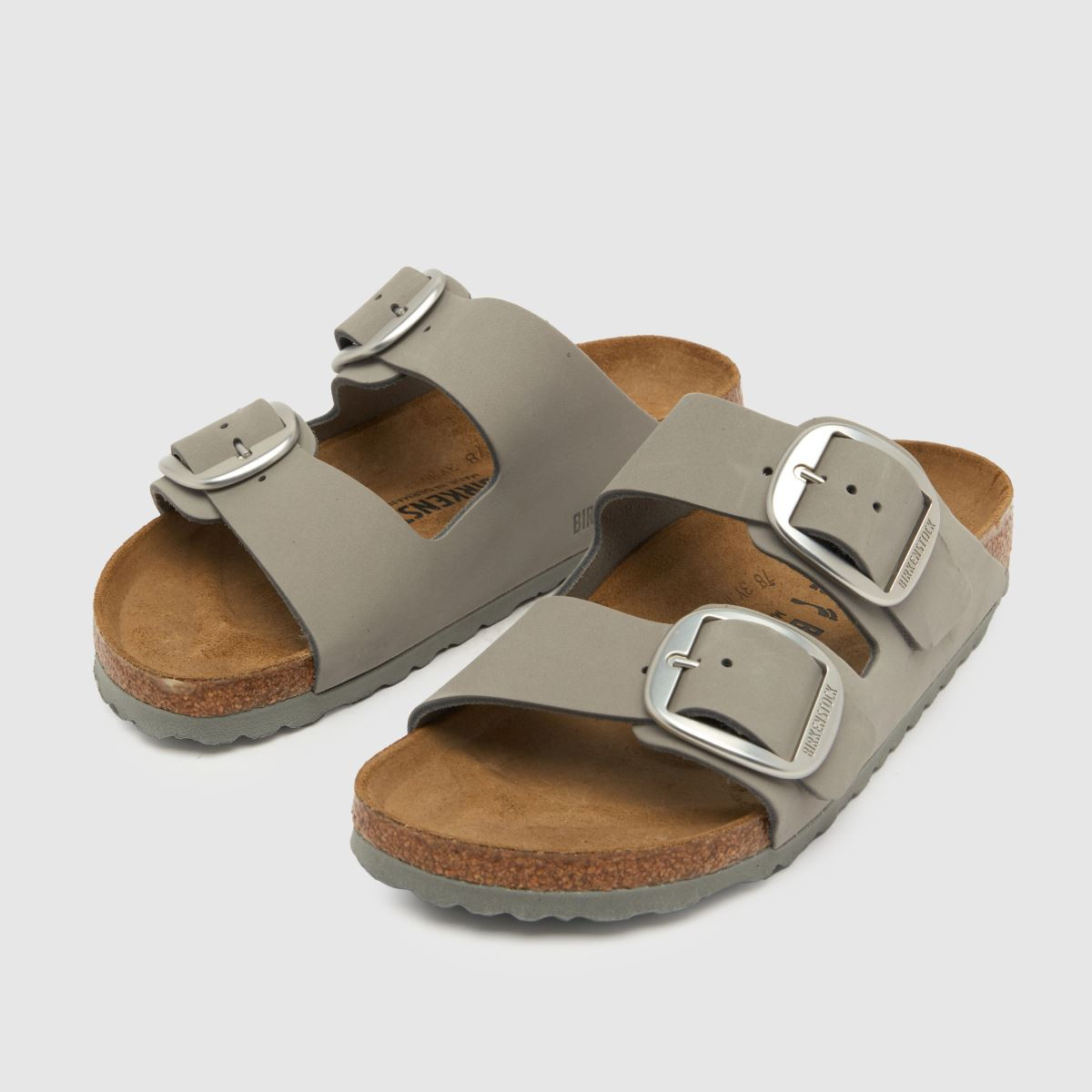 Womens Light Grey BIRKENSTOCK Arizona Big Buckle Sandals | schuh | Schuh