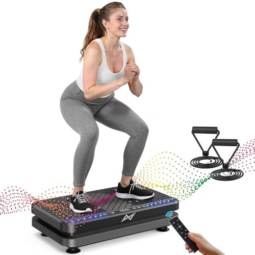 AXV Vibration Plate Fitness Platform Exercise Machine Vibrating Shaking Full Body Shaker Workout Vibrate Stand Shake Board Sport Gym for Weight Loss Fat Burner for Women Men | Amazon (US)