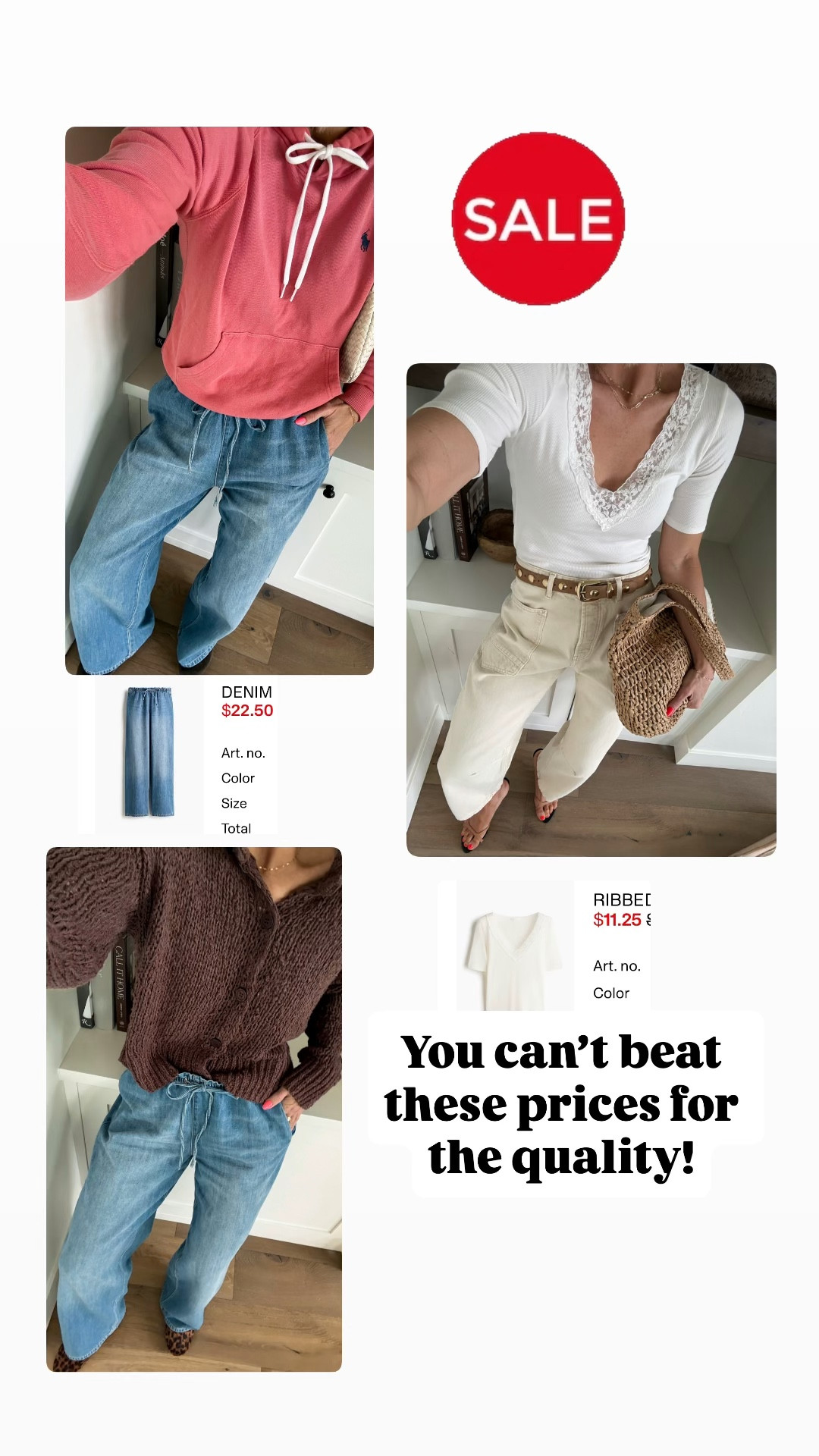 Up to 25% off sitewide! Promise, the quality of these exact pieces are so good! A few more drawstring jeans linked.
Both fit true to size

#LTKootd #LTKmomlife #LTKOver40