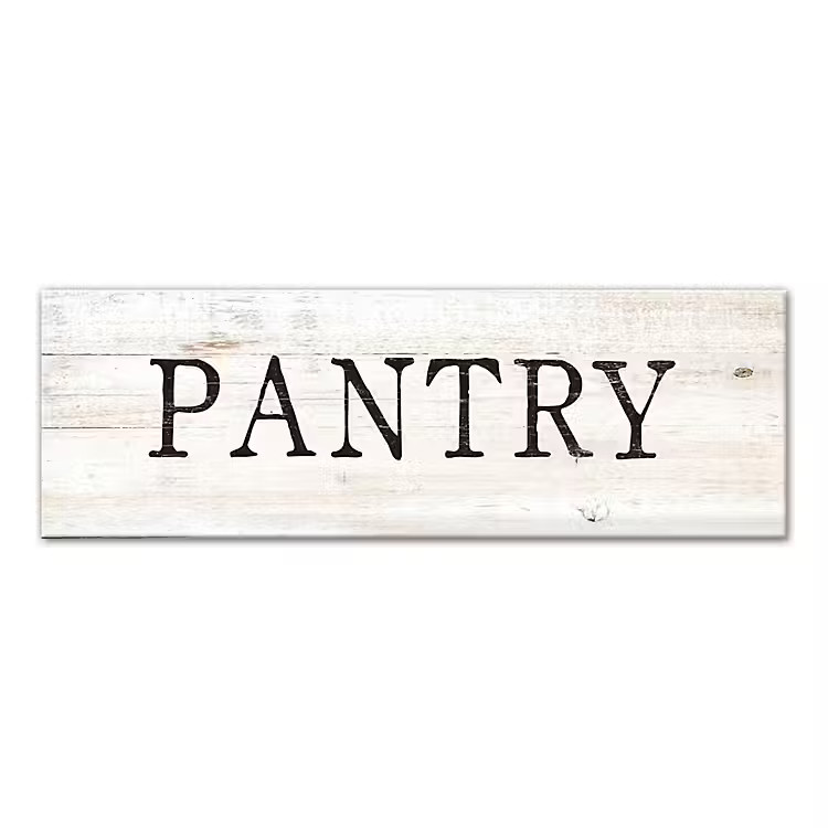 Pantry Script Canvas Art Print | Kirkland's Home