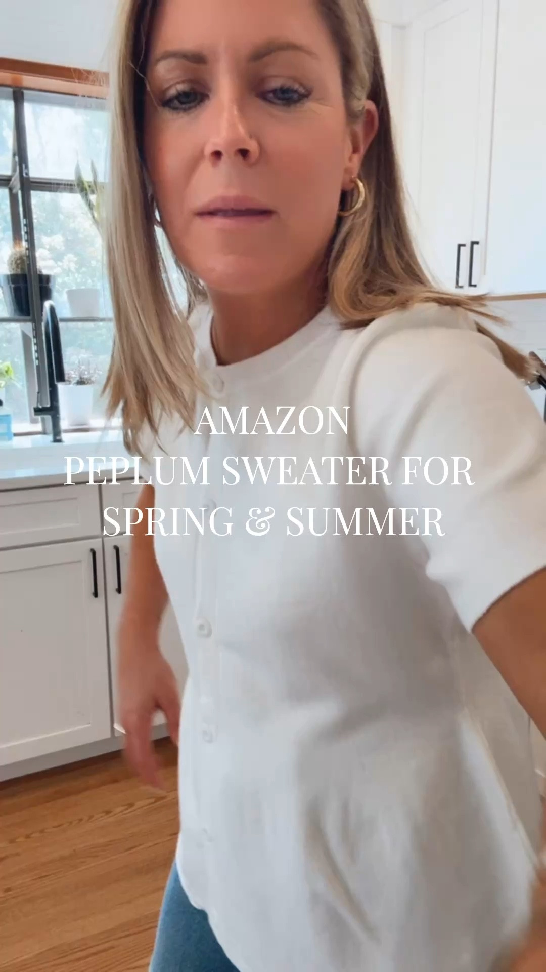 Amazon peplum sweater for spring & summer! Wearing a S. Would be cute for work, etc.

#LTKootd #LTKSaleAlert #LTKPetite