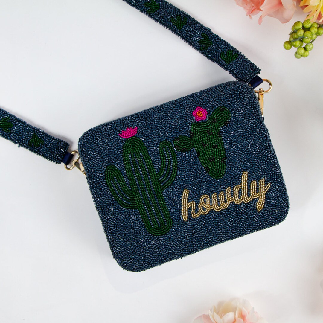 Howdy Crossbody Beaded Bag Personalized Cowboy Seed Bead Bag - Etsy | Etsy (US)