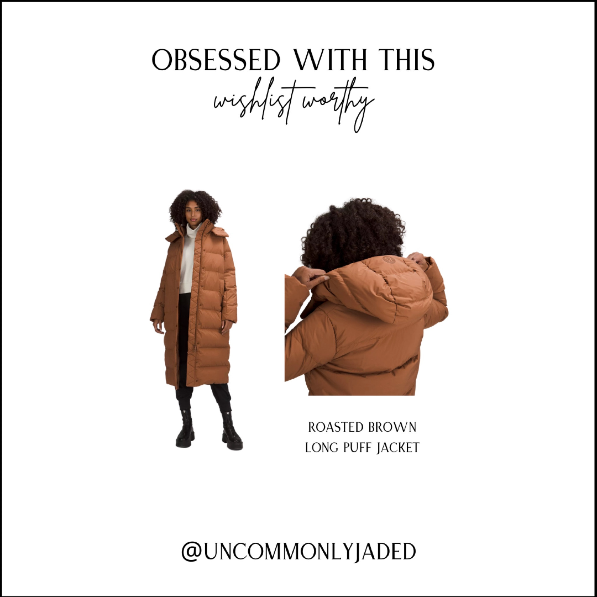 W I S H L I S T / obsessed with this wishlist worthy long puff jacket in roasted brown. Isn’t she a BEAUT?!🤩
