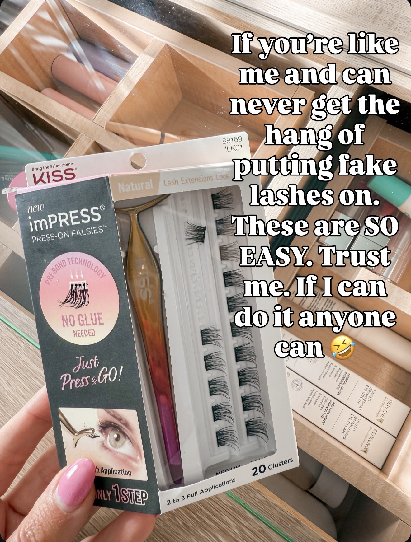 If you struggle with lashes, these are SO easy. If I can do it, anyone can 😂
🔗⬇️


#LTKOver40 #LTKselfcare #LTKBeauty