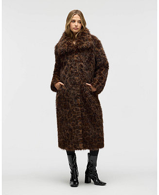 Women's Long Hair Luxious Faux Fur Jacket | Macy's